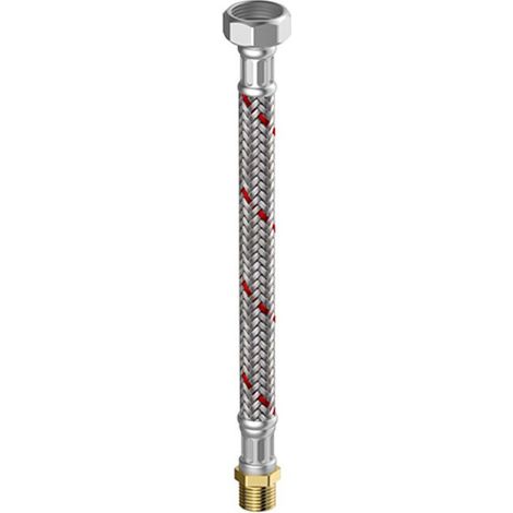 Flamco Meiflex Panzerschlauch Heizung/Klima 3/4 Zoll IG x 1/2" AG, 300 mm, InnenD 12mm, M4315.1105.30