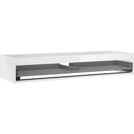 Mexen Box-A cuerpo del armario bajo lavabo 140 cm, 1 cajón, blanco brillo - 91AX0-1400-235-1-00 (1/4)