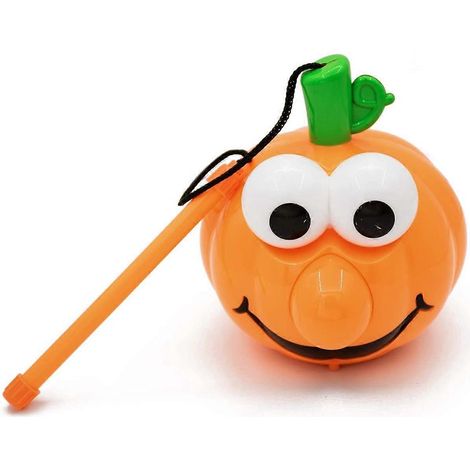 Lanterne d'Halloween citrouille aux grands yeux avec sons d'horreur, yeux qui sortent de leur cachette, tour de magie, lanterne Jack-o'-lantern à suspendre, fonctionne avec 3 piles AAA, lumières de No (1/4)