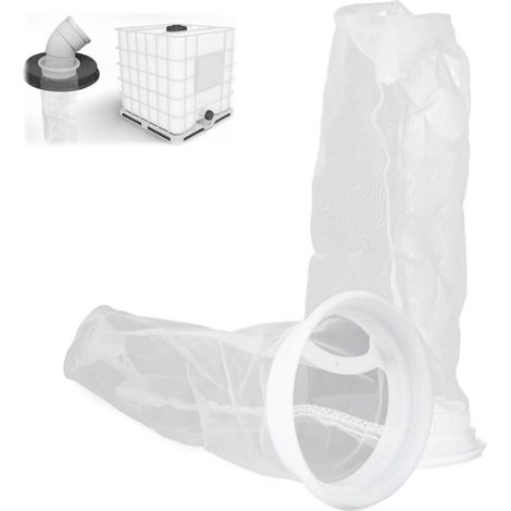 IBC Nylon Filter, Rain Water Filter Cover, Filter Net for Water Tank, Washable IBC Tank Accessories for Tank, Rain Recovery Impurity Filtration, 2 PCS (1/5)