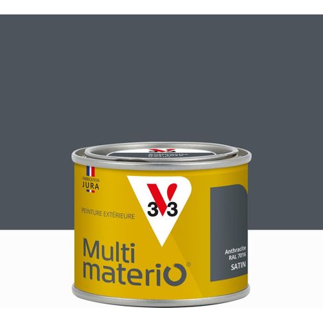 Pintura multimaterial para exteriores Multimaterio V33, antracita satinado, 0,125 l V33