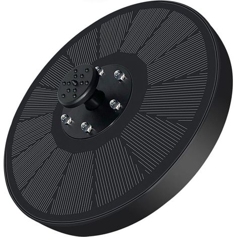 Pompe solaire pour fontaine et bassin avec batterie intégrée et support pour KLB