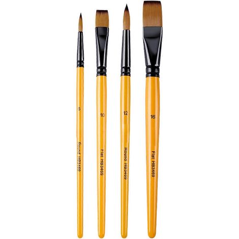 1 ensemble de pinceaux aquarelle en nylon multicolores, idéal pour les artistes et les étudiants. (1/5)