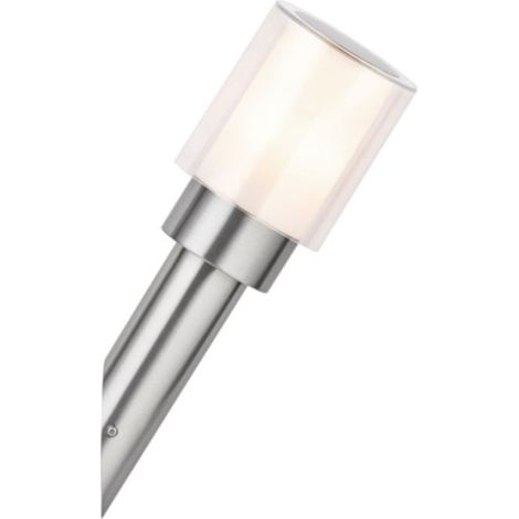 Applique murale filaire flambeau en acier finition gris argent, IP44, culot E27 - APFE15WALFLB (1/3)