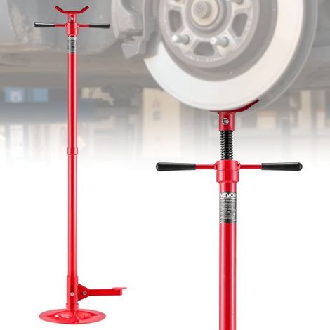Soporte de Elevación Inferior Capacidad de 750 kg, Soporte para Debajo del Polipasto Elevación de 132-203,2 cm, Manija Giratoria Montado en Cojinete, con Pedal, para Tareas de Reparación (1/5)