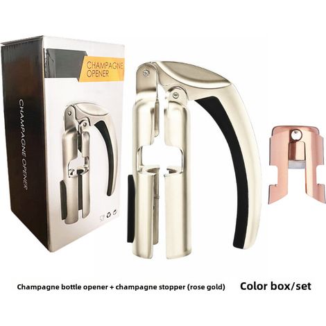 Abrebotellas de champán transfronterizo, especial, creativo, de aleación de zinc, portátil, accesorio para abrir cajas de vino y corchos. (1/5)