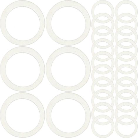 100 élastiques orthodontiques jetables-0.95x0.95x0.1cm-Assorted Color