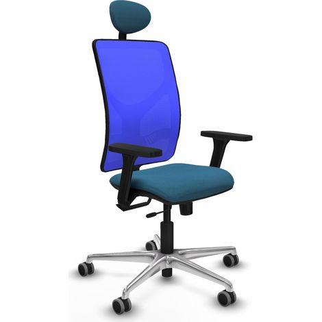 Silla de oficina piqueras y crespo Motilla azul espuma alta densidad (1/2)