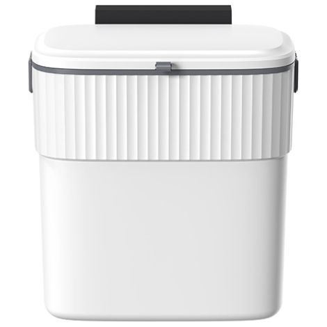 Poubelle de cuisine - Poubelle suspendue avec couvercle, poubelle murale pour porte de placard de cuisine, petite poubelle sous évier, salle de bain (1/5)