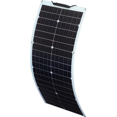 Panel solar, diseño flexible, alta eficiencia, 18V 50W blanco (1/2)
