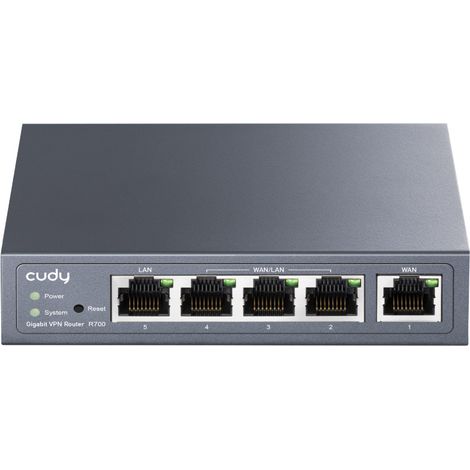 Cudy Gigabit Multi-WAN VPN Router Kabelrouter Schnelles Ethernet, Gigabit Ethernet Grau