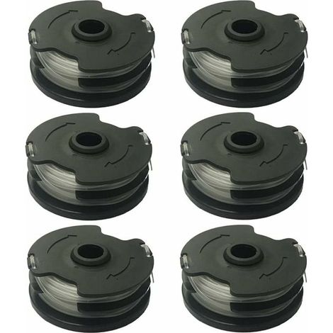 Bobines de fil de rechange pour débroussailleuse Parkside PRTA 20-Li – Nylon polyamide 1,4mm – Lot de 6 pour coupe précise