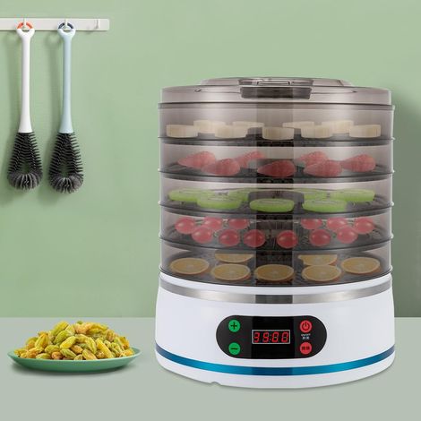 Déshydrateur alimentaire à 5 niveaux, contrôle de la température, machine à sécher électrique, déshydrateur pour aliments pour légumes, fruits, noix, viande