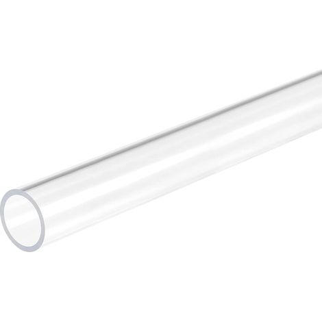 16mm x 20mm 12" Transparent Acrylique Tuyau Rigide Plastique Tube pour Aquarium Eau Tuyau, Eau Refroidisement Système, Plomberie (1/5)