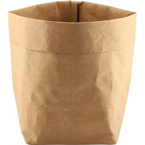 Brown Kraft Paper Bag, Reusable Container for Plant Pot Lid, for Garden Storage and Flower Decoration (1/5)