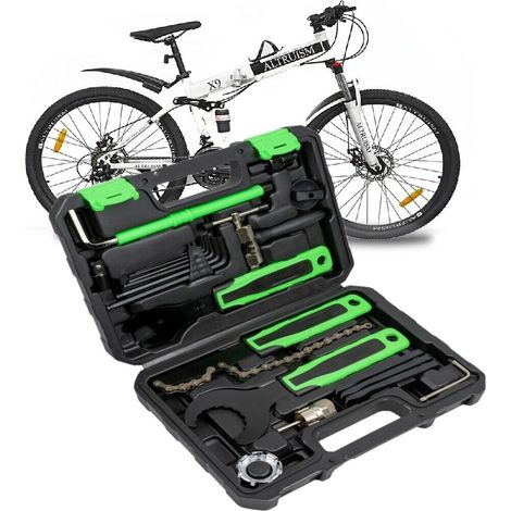 KIT RIAPARAZIONE BICI IN VALIGETTA 20 PZ KIT ATTREZZI BICICLETTA JBM RICAMBI BIC (1/5)