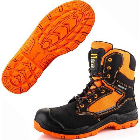 Buckler Boots BuckzViz High Support Orange Zip Lace Safety Work Boot UK Sizes 13 (1/5)