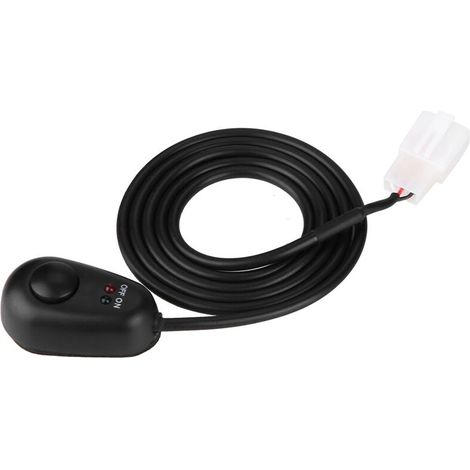 Jeffergarden Interrupteur à bouton-poussoir, 12 V, usage professionnel prolongé, installation simple et pratique pour voiture, maison ou voyage (1/5)