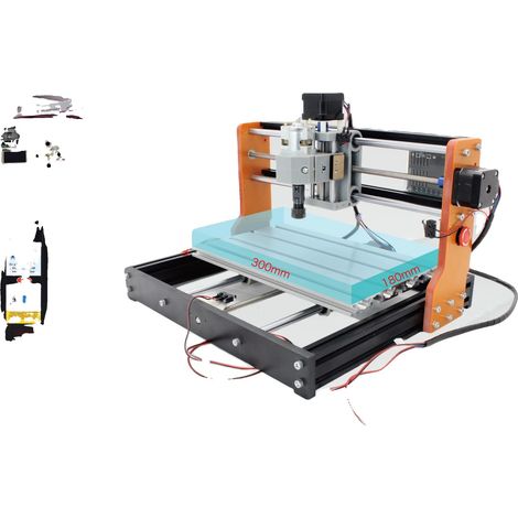 Routeur CNC, Contrôleur Hors Ligne, Module Laser de 20W, AJOUTER hors ligne+20w Laser (1/2)