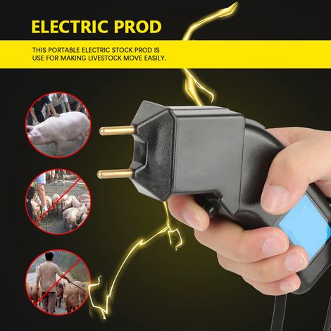 Bâton électrique portable pour bétail, outil de stimulation pour porcs, moutons et bovins (1/5)