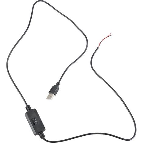 USB-auf-2-adriges offenes 3-stufiges Drehzahlreglerkabel für Computer-Kühlsysteme und Desktop-Lüfter, 108 cm lang, mehrfarbig (1/5)