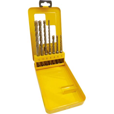 Coffret 7 forets sds mult 5+6+8 lg 110mm 6+8+10+12 lg160 mm mm