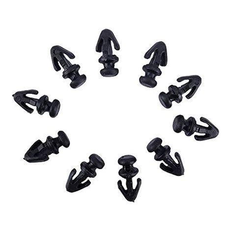 Rivet Clips Plastique - 1042065 Attache en Plastique 10 pièces Joint de Porte de Voiture Garniture de seuil Garniture Rivet Coupe-Froid Clips de retenue Kit pour modèles MK2 MK3 (1/5)