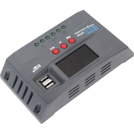 Contrôleur de charge solaire MPPT intelligent à adaptation automatique 12 V/24 V 10 A pour système solaire (1/5)