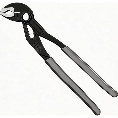 Pince à joint à rainure réglable de 18,5 cm, pince multifonction en acier au chrome vanadium, serrures de canal à mâchoires en V pour le bricolage, l'entretien de plomberie et les réparations (1/5)