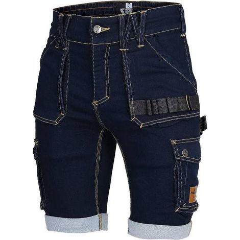 Bermuda de Travail Bolt - Taille 42 - Raw Jean - Résistant et Confortable - D-Work