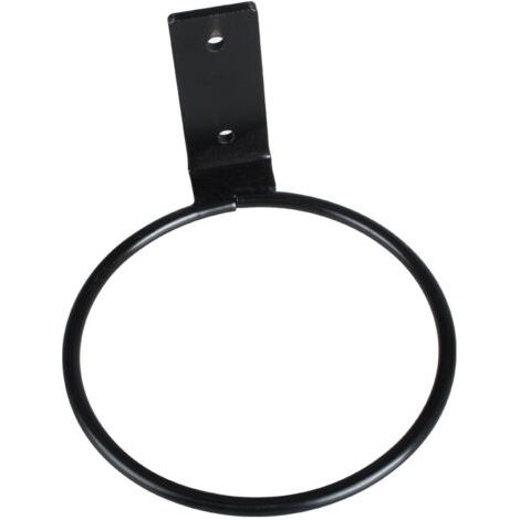 QORVA-Support mural pour pot de fleurs en fer, diamètre 20 cm, non pliable, noir, adapté au balcon, au jardin ou à la maison, 1 pièce