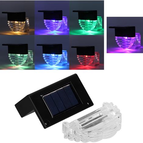 LED-Leuchte, 4-teiliges, halbkreisförmiges Set mit warmweißen LED-Leuchten, IP65 wasserdicht, Solar-Gartenleuchte für den Innenhof (1/5)