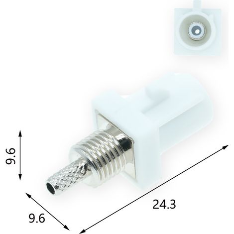 FAKRA Kurzgehäuse Stecker Typ B FAKRA Busstecker SMB-J-1.5 hochauflösendes RF-GPS (1/3)