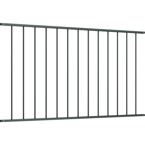 Panneau de clôture de Jardin,design simple Acier enduit de poudre 1,7x0,75 m Anthracite -91519 (1/3)