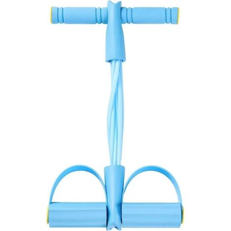 Bandes de résistance à pédales et poignées — Tendeur multifonctionnel pour yoga en intérieur — Bande élastique de renforcement abdominal — Équipement de fitness — Corde de tension