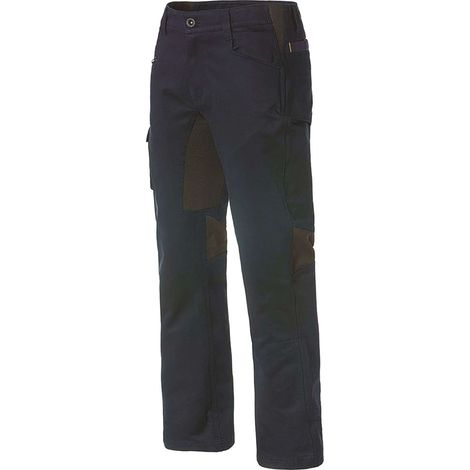 Pantalon De Travail Slim – Caterpillar Operator Flex Bleu – Twill Stretch 250 g – Multi-Poches – Souplesse & Confort - 48
