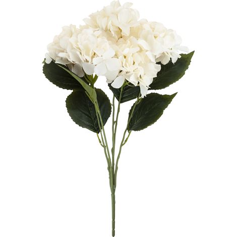 CV28571-2 Hydranten-Dichtstrauß, 5 Hydrantenblüten, 50 cm, für Vase/Kranz