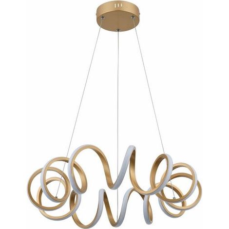 Lampadario LED Reality Loop oro Ø55 40W 4000K 3200lm (1/3)