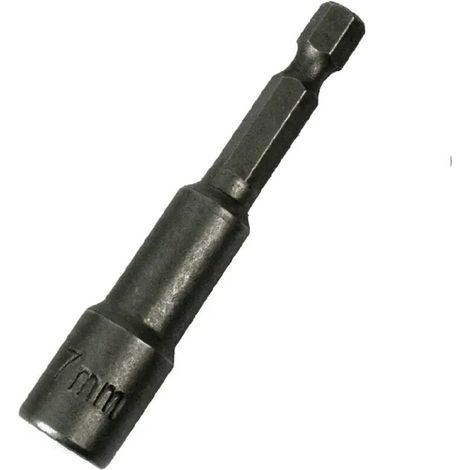 1 pc lot de porte-embouts magnétiques, 7mm Magnétique Hexagonale Douille, Embout Aimanté Perceuse Prise Hexagonale (1/4)