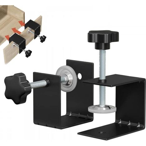 2 Pièces Serre Joint en C, Pince à Vis en C Robustes, Serre-Joints C en Acier Inoxydable, Pince de Table en C pour Travail Bois Bricolage, Réparation Automobile, Facile à Installer (1/5)