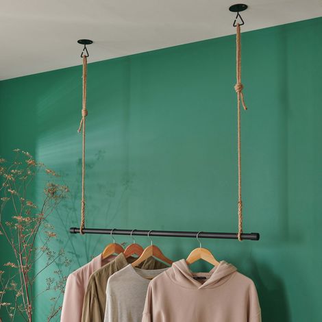 Lexy Hängegarderobe aus Metall und Seil