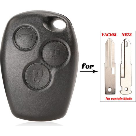 1 pièce housse clé voiture Renault Dacia Modus Clio 3 Twingo Kangoo 2-3B coque télécommande protection anti-rayures