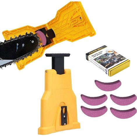 Kit de 6 outils d'affûtage rapide de chaîne et 1 outil d'affûtage de chaîne dans une boîte en carton ondulé à trois couches [337 g] (1/5)