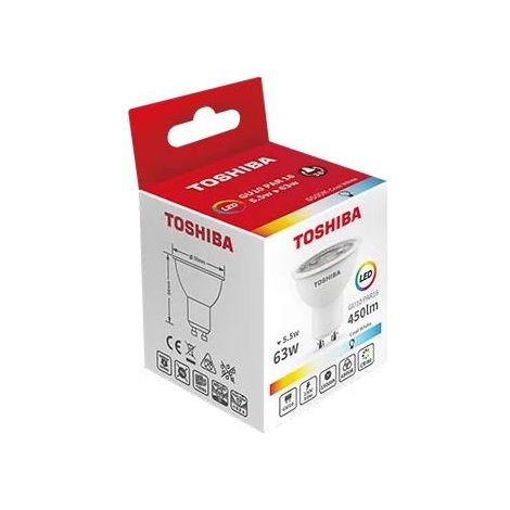 BOMBILLA LED TOSHIBA GU10 5.5W 6500K