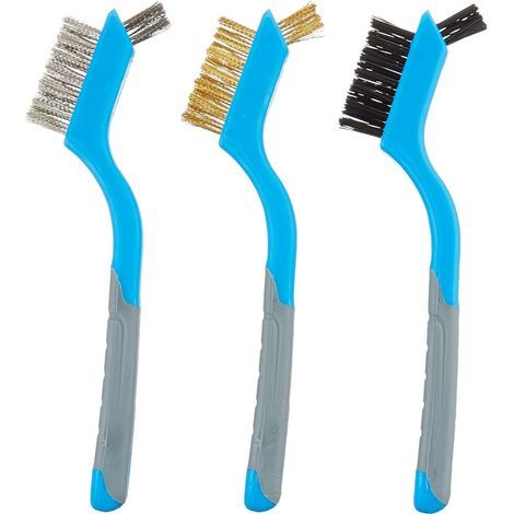 617623 Jeu de 3 mini-brosses métalliques assorties (1/3)
