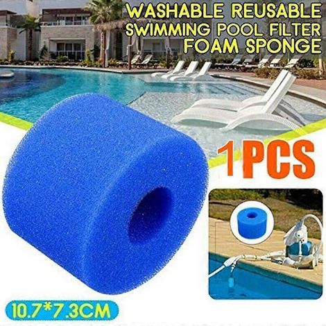Pour la cartouche filtrante en mousse réutilisable et lavable pour jacuzzi Intex Pure Spa, type S1 (1/5)