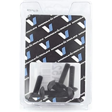 Boulons de carénage de moto noirs V Parts M5x25 (6 pièces, TA525NR) (1/2)