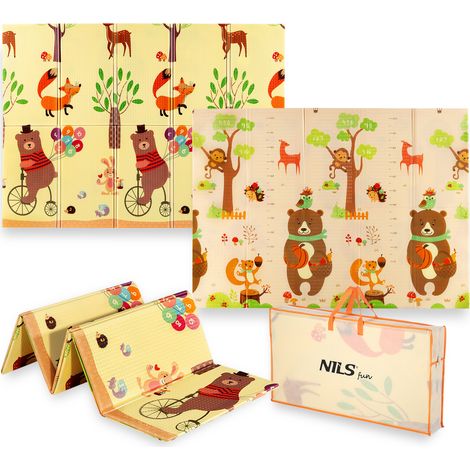 MD05 TAPPETO PIEGHEVOLE PER BAMBINI FOREST 190x150CM NILS FUN (1/5)