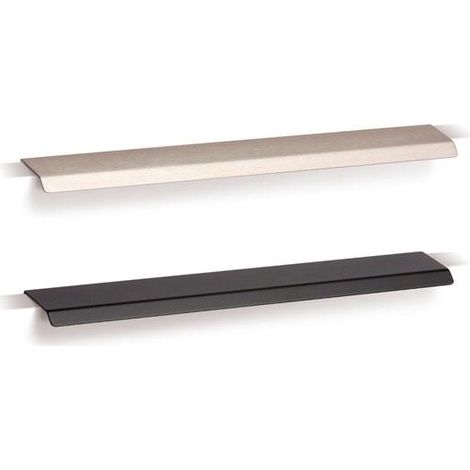 Poignée Curve 0117 – Aluminium look – Longueur 500 mm – Design minimaliste pour meubles modernes – Viefe