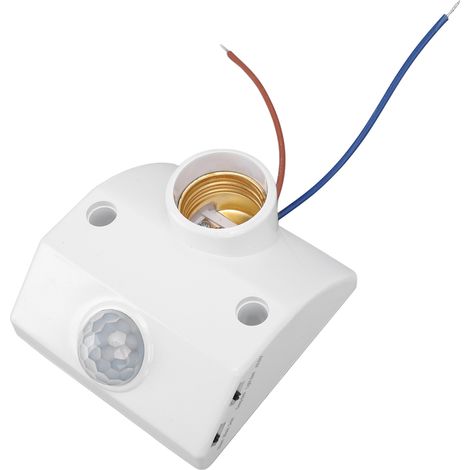 Douille à induction E27 avec détecteur de mouvement PIR pour garage, sous-sol, véranda, buanderie, placard, commande d'éclairage 90-240 V (1/5)
